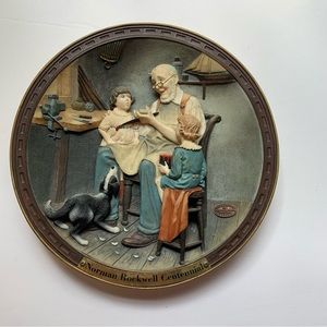“THE TOY MAKER” Norman Rockwell Centennial collection, fully authenticated. 8”